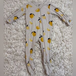 Kyte Baby Bamboo Lemon Footie | 0-3 months